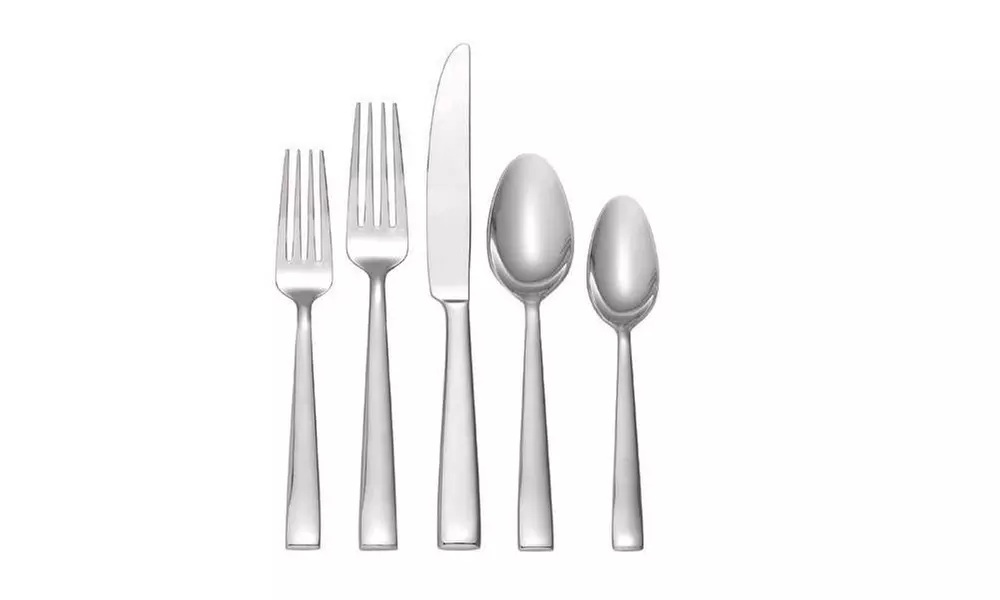 Oneida Sleek Modern 45-Piece Flatware Set - Primary Image