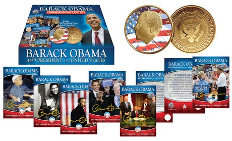 President Barack Obama Commemorative Card Sets with Bonus Coin