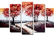 Forest and Nature Multi-Panel Textured Oil Painting on Gallery-Wrapped Canvas - Second Medium
