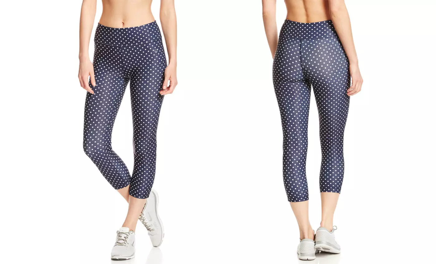 Vogo Polka Dot Print Capri Leggings | Brought to You by ideel - Second Medium