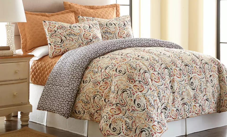 6-Piece Reversible Comforter-and-Coverlet Sets - Second Medium