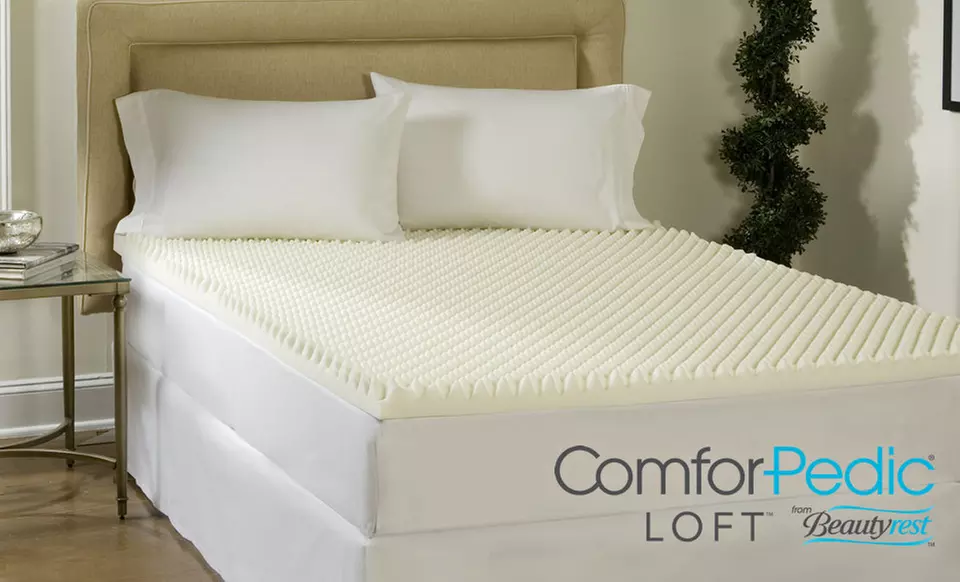 ComforPedic Loft from Beautyrest 4" Reversible Memory Foam Mattress Topper - Primary Image