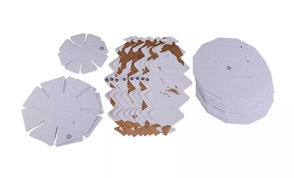 Trend Matters 3D World Scratch Globe Map - Second Medium