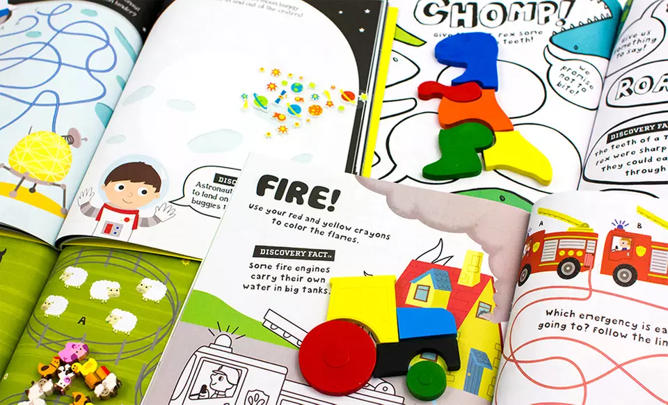 Discovery Kids 6-Book Activity Set - Second Medium