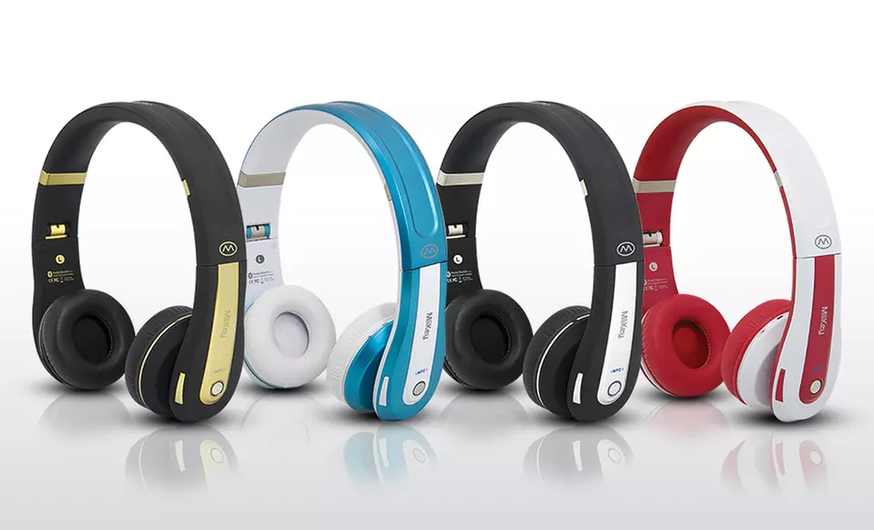 MiiKey Rhythm Pro Wireless Bluetooth 4.0 Headphones with Microphone - Primary Image