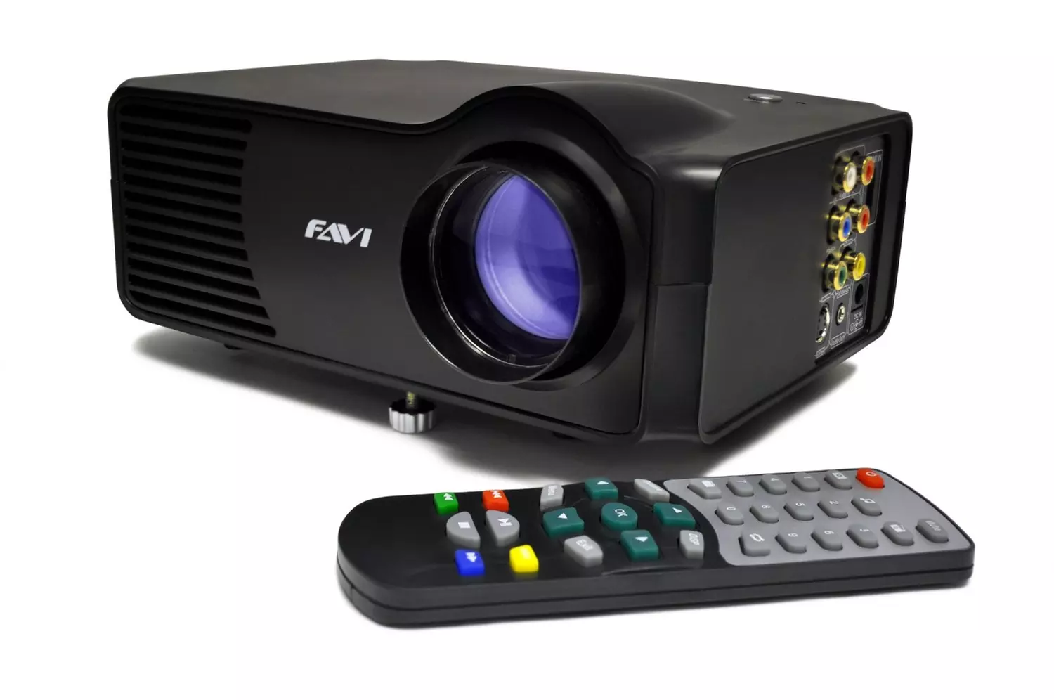 Favi Award-Winning LCD Portable Projector with 120" Picture and 20,000 Hours of LED Lamp Life - Primary Image