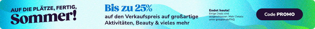 Erhalte bis zu 25% auf lokale Deals mit dem Code PROMO. Endet heute. Einige Deals sind ausgeschlossen.