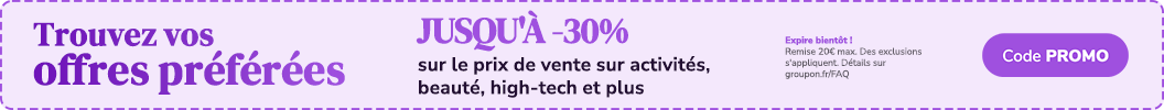 Jusqu'à -30% sur tout le site ! Code : PROMO