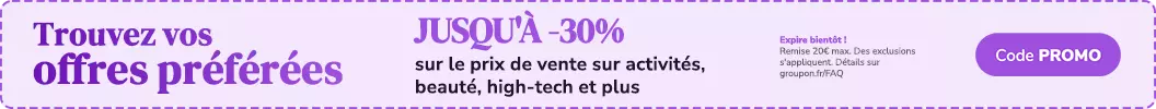 Jusqu'à -30% sur tout le site ! Code : PROMO