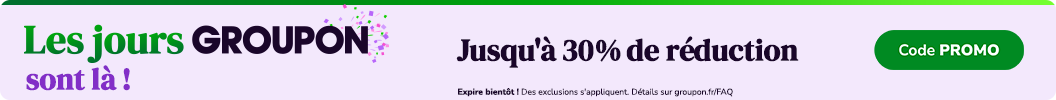 Jusqu'à -30% sur tout le site ! Code : PROMO