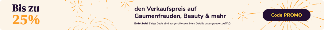 Bis zu 25% auf den Verkaufspreis auf Aktivitäten, Restaurants, Beauty & mehr. Code: PROMO