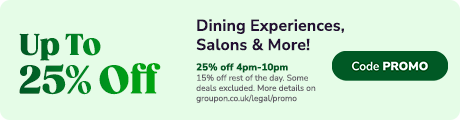 Dining Experiences, Up To Salons More! 25% Off 