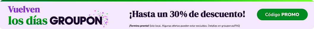 Hasta 30% de dto. en actividades divertidas, buena comida y mucho más. Código: PROMO