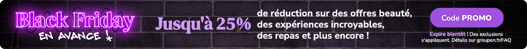 Meilleures offres pour les lève-tôt : économisez jusqu'à 25 % ! Code : PROMO