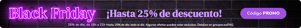 16h a 22h - ¡Las mejores ofertas del año! ¡Obtén hasta 25% de descuento! Código: PROMO