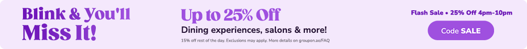 Use code SALE and enjoy up to an extra 25% off Local. 25% off 4pm-10pm. Some deals excluded.