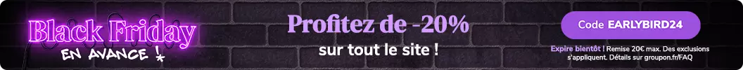 Meilleures offres pour les lève-tôt : économisez jusqu'à 30% ! Code : EARLYBIRD24