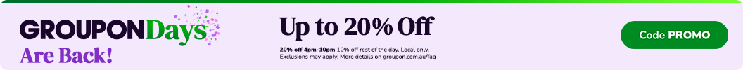 4pm-10pm - Up To 20% Off Dining Experiences, Salons & More! Code: PROMO