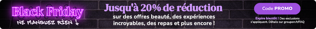 Les meilleures offres de l'année ! Jusqu'à 20% de réduction ! Code: PROMO