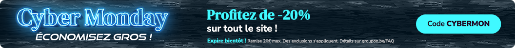 Offres de l'année : jusqu'à 20% de réduction sur tout le site ! Code: CYBERMON