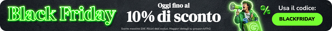 Oggi fino al 10% di sconto. Codice: BLACKFRIDAY