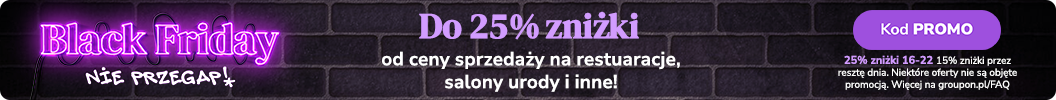 16-22 - Największe promocje roku właśnie wystartowały! Zyskaj nawet do 25% zniżki! Kod: PROMO