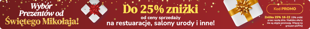 16-22 - Najlepsze okazje online w roku - do 25% zniżki na wybrane oferty! Kod: PROMO