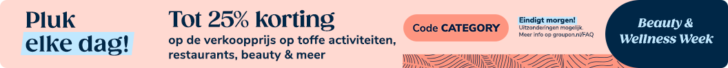 Gebruik code CATEGORY en krijg tot 25% korting op Lokaal. Eindigt morgen. Uitzonderingen mogelijk.