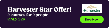 Harvester Star Offer! I 2 courses for 2 people ONLY 26 m 