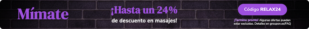 ¡Date el lujo de una relajación total con un 24 % de descuento en masajes! Código: RELAX24