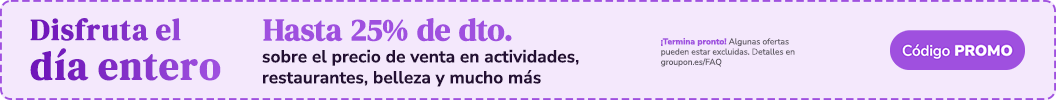 ¡Hasta un 25% de dto. en restaurantes y más! Código: PROMO