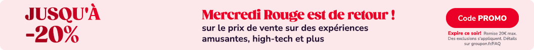 Utilisez le code PROMO et profitez de jusqu'à -20% sur tout le site. Expire ce soir. Certaines offres peuvent être exclues.