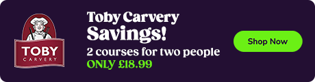 Toby Carvery Savings! Shop Now ONLY 18.99 