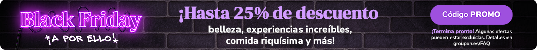 ¡Las mejores ofertas del año están aquí! ¡Obtén hasta un 25% de descuento ahora! Código: PROMO