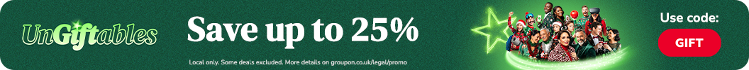 Save up to 25% - with Groupon's holiday offers, there's something for everyone! Code: GIFT