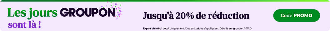 JUSQU'À -20% sur les activités, soins beauté encore plus près de chez vous ! Code: PROMO