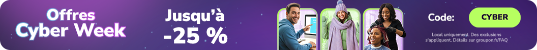 Jusqu’à 25 % de réduction ! Code: CYBER