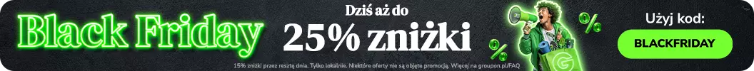 16-22 - Dziś aż do 25% zniżki! Kod: BLACKFRIDAY