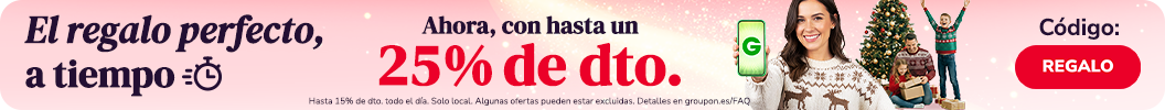 16h a 22h - Ahora, con hasta un 25 % de descuento! C&oacute;digo: REGALO