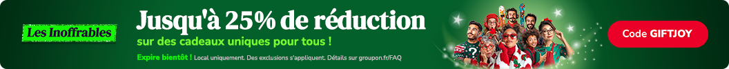 Trouvez le cadeau parfait maintenant, jusqu'à 25% de réduction ! Code: GIFTJOY