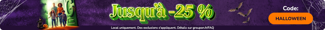 Jusqu’à -25 % : Des promos si folles… que ça fait peur ! Code : HALLOWEEN