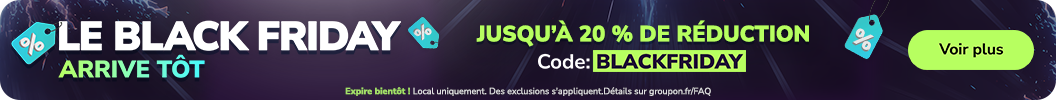 Offres spéciales dès aujourd’hui – jusqu’à 20 % de réduction. Code: BLACKFRIDAY