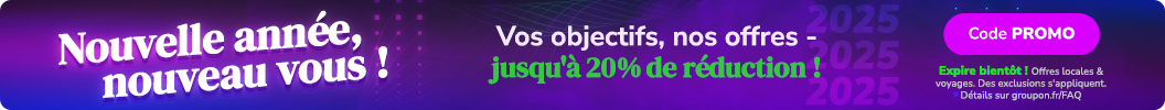 Jusqu'à -20% en plus sur les expériences Locales et les Voyages ! Code: PROMO