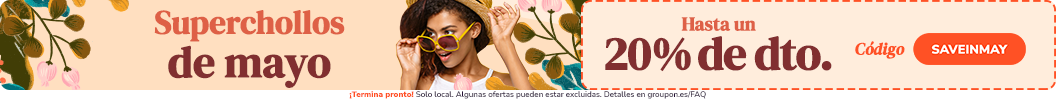 ¡Reserva, ahorra y vive nuevas experiencias! ¡Hasta 20% de descuento! Código: SAVEINMAY