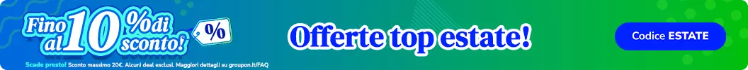 I tuoi desideri estivi costano meno: risparmia fino al 10%! Codice: ESTATE