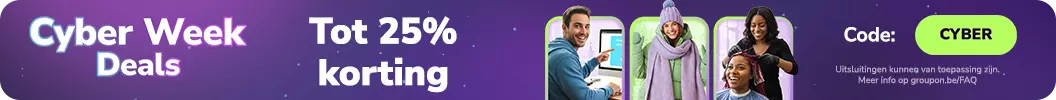 Tot wel 25 % korting! Code: CYBER