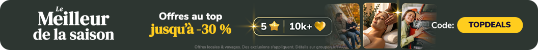 &Eacute;conomisez jusqu&rsquo;&agrave; 30 % aujourd&rsquo;hui! Code: TOPDEALS