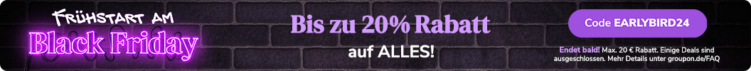 Beste Angebote für Frühaufsteher - spare bis zu 20%! Code: EARLYBIRD24