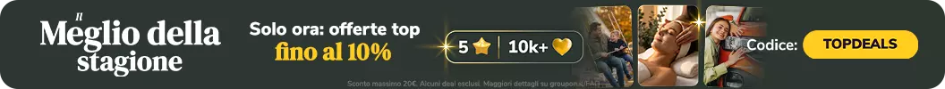 Risparmia fino al 10 % oggi! Codice: TOPDEALS