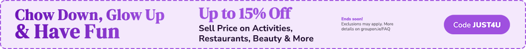Up to 15% Off Sell Price on Fun Activities, Beauty & More Near You! Code: JUST4U
